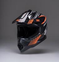 Шлем эндуро RSX Vector (черно-оранжевый матовый люминесцентный, S)