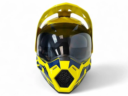 Шлем детский AiM JK802Y Yellow/Blue, Y/L