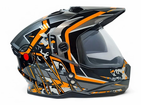 Шлем AiM JK802S OrangeGreyBlack, L