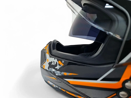Шлем AiM JK802S OrangeGreyBlack, L