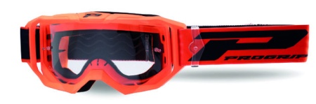 Очки кроссовые Progrip Vision 3300-409 Orange Fluo Matt прозрачная линза 3310