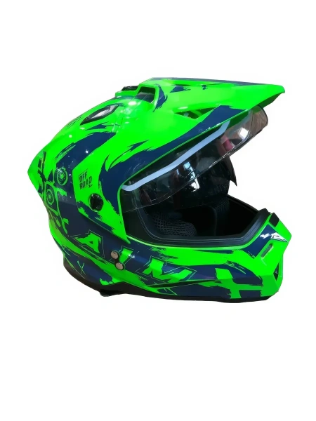 Шлем детский AiM JK802Y Green/Blue, Y/L