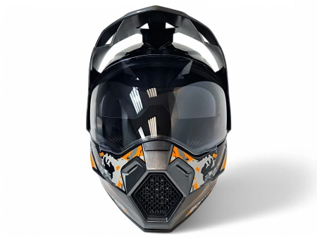 Шлем AiM JK802S OrangeGreyBlack, L