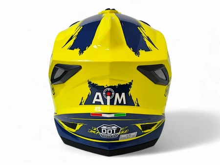 Шлем детский AiM JK802Y Yellow/Blue, Y/L