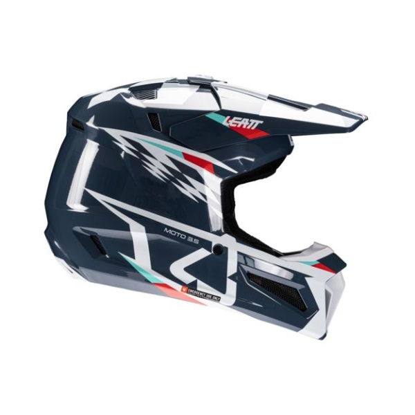Кроссовый шлем Leatt 3.5 + очки Vizion 3.5 V25 XL Blue