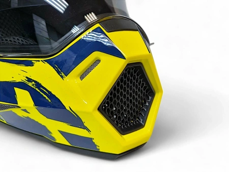 Шлем детский AiM JK802Y Yellow/Blue, Y/L