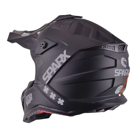 ШЛЕМ эндуро SPARX Raptor (JH-601) (черный матовый, M)