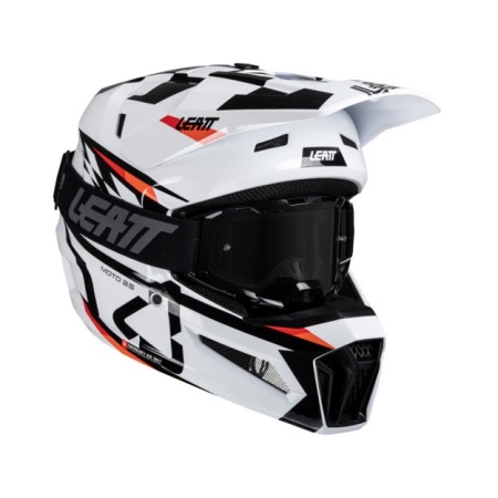 Кроссовый шлем Leatt 3.5 + очки Vizion 3.5 V25 XXl White