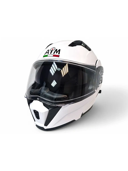 Шлем AiM JK906 White Glossy, S