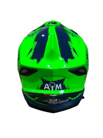 Шлем детский AiM JK802Y Green/Blue, Y/L