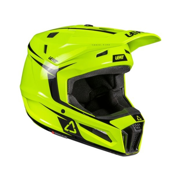 Кроссовый шлем Leatt 3.5 + очки Vizion 3.5 V26 S Neon Yellow 
