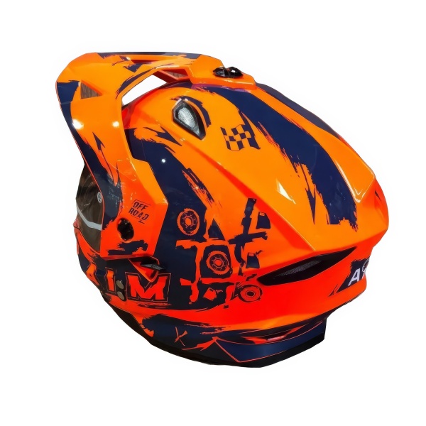 Шлем детский AiM JK802Y Orange/Blue, Y/M