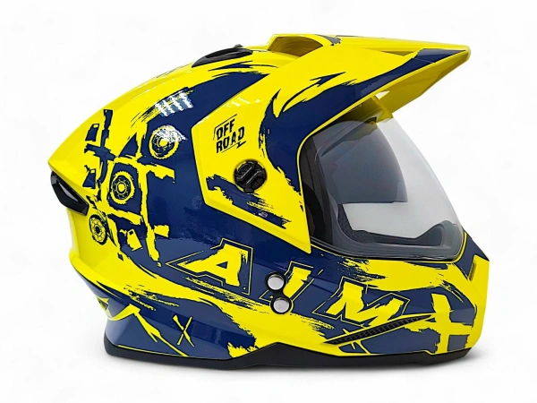 Шлем детский AiM JK802Y Yellow/Blue, Y/M